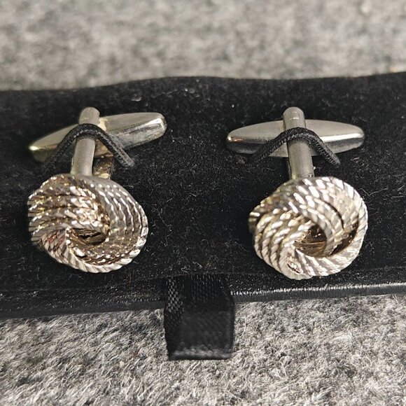 Bloomingdale’s Cufflinks Men’s Standard Silver Holiday Style – Assorted Design - Picture 1 of 4